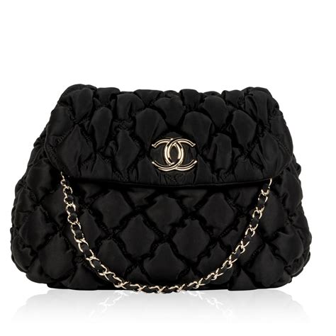 chanel nylon shoulder bag|chanel vintage black shoulder bag.